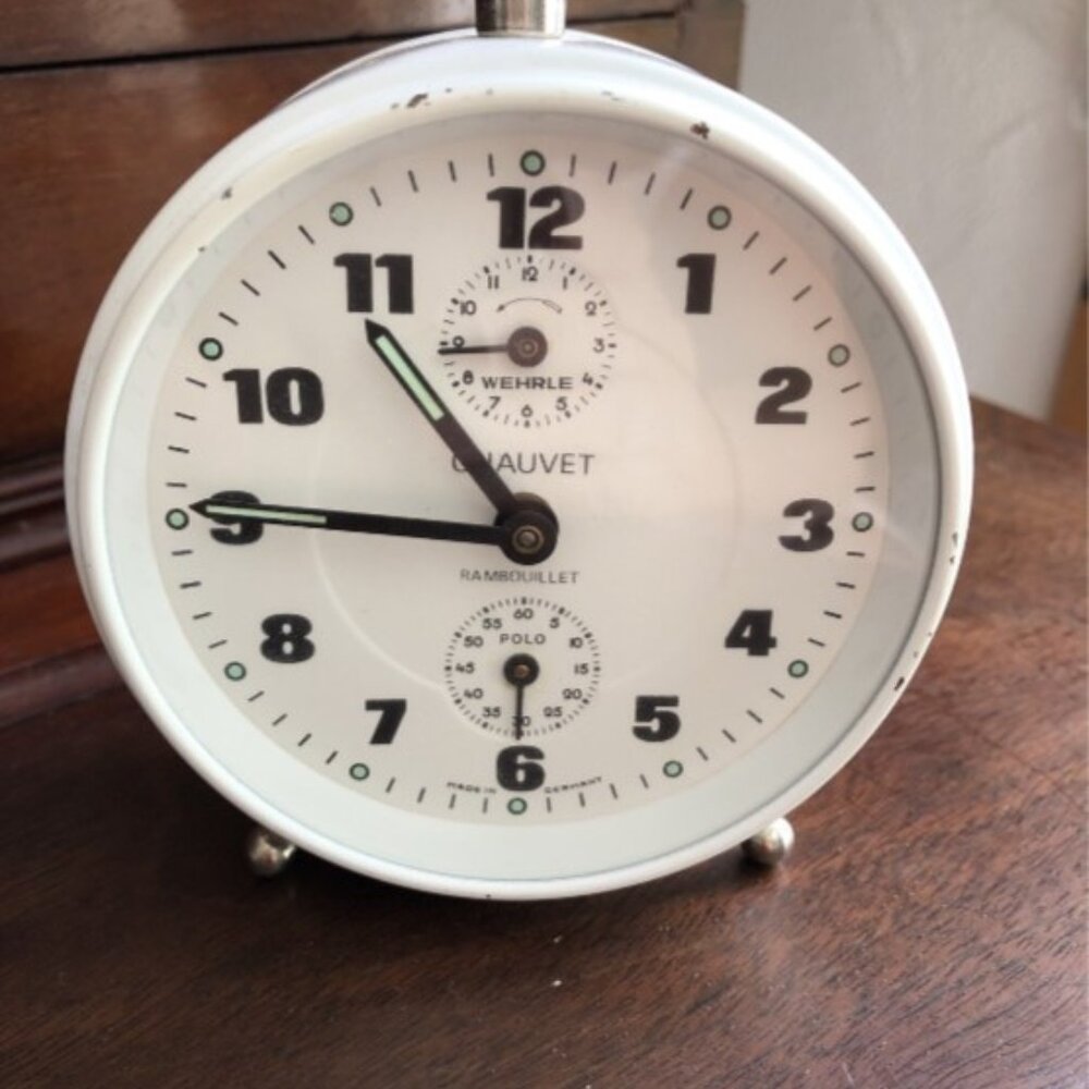 Chauvet Alarm Clock Vintage 3.55 inches France "Rambouillet" Collection Rare